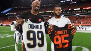 Aaron Donald return rumors are flying after Myles Garrett trade: Five signs ex-Rams star might unretire