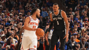 NBA admits Victor Wembanyama fouled Jalen Brunson with Game 3 shove, flagrant review still ongoing