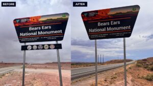 The Bears Ears Commission Was Disbanded. Now, Tribal Seals Are Disappearing from Monument Signs.