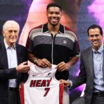 Pat Riley hints at Heat’s LeBron James pursuit while Miami introduces Giannis Antetokounmpo