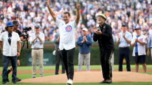 WATCH: Anthony Rizzo snags homer from Cubs' Michael Busch in right field bleachers at Wrigley Field