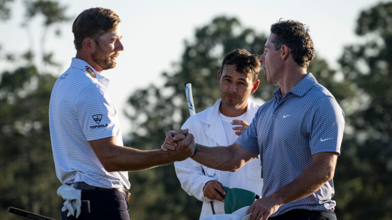 Cumulative 2026 major leaderboard shows Sam Burns' rise, Rory McIlroy and Scottie Scheffler's consistency