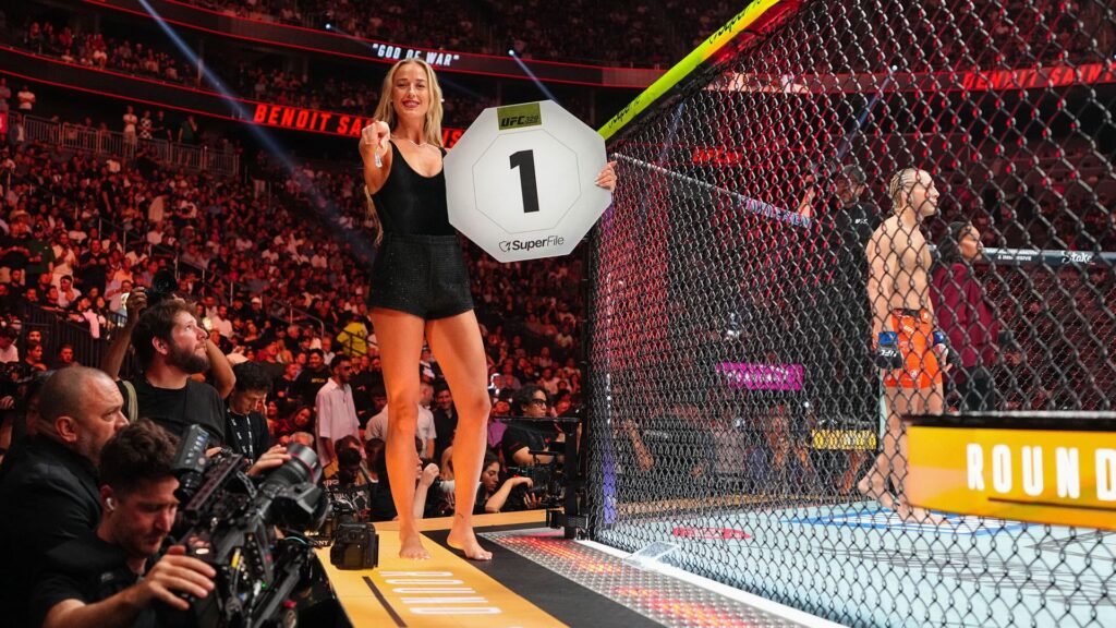UFC 329: Indiana Fever guard Sophie Cunningham makes surprise cameo as Octagon girl