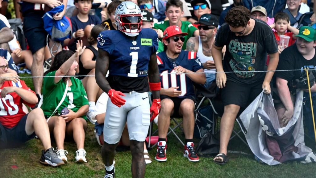 A.J. Brown vs. Eagles: How Patriots WR fared against former team over two joint practices
