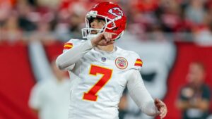Chiefs' Harrison Butker drills historic 69-yard field goal, but it won't count in the NFL record book