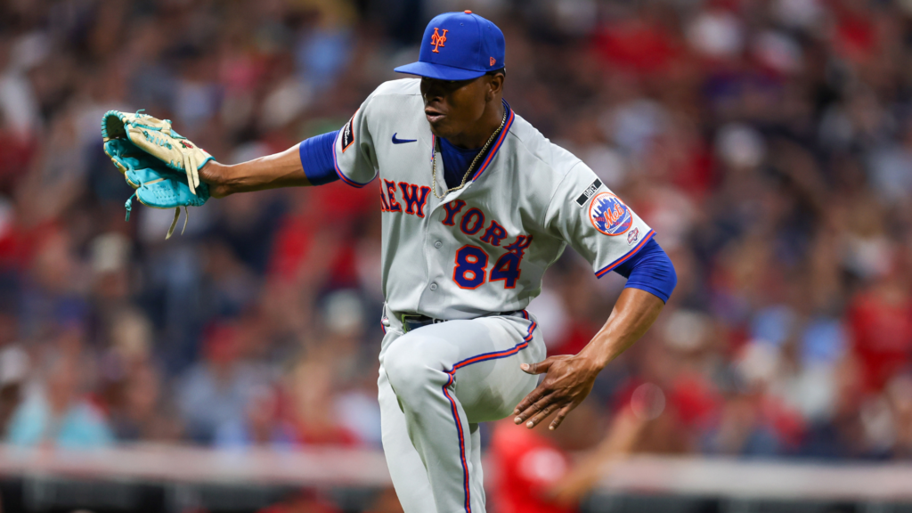Mets reliever Jefry Yan reacts to boos as his viral strikeout celebration reaches the majors