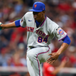 Mets reliever Jefry Yan reacts to boos as his viral strikeout celebration reaches the majors