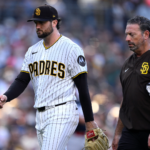 Padres’ Casey Mize exits with ankle sprain after slipping down dugout steps in just fourth start since trade