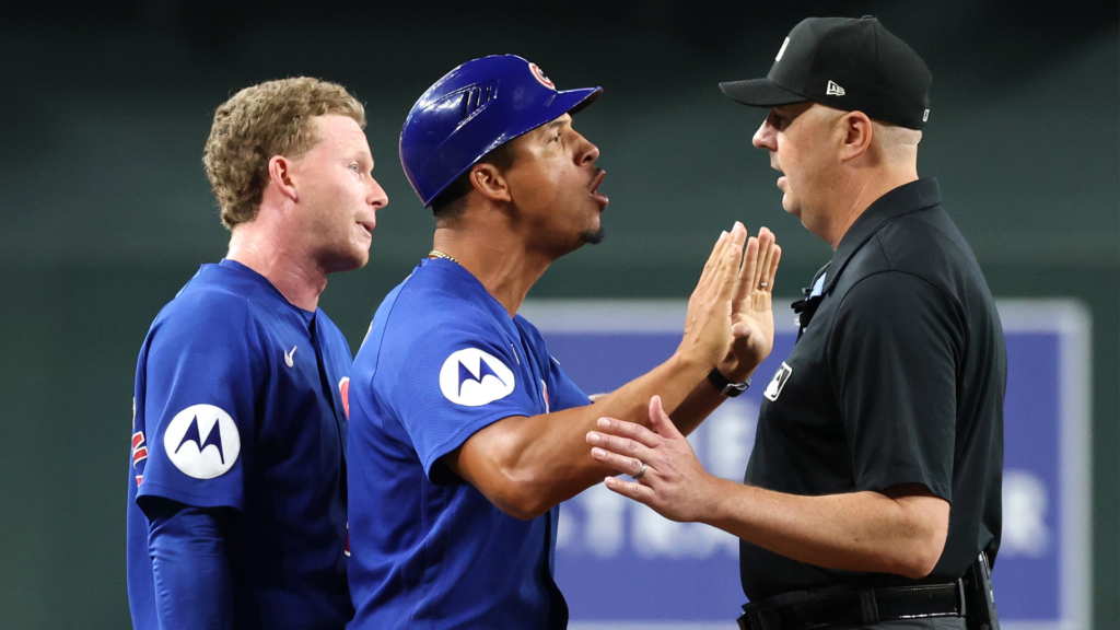 Pete Crow-Armstrong furious as controversial missed balk call costs Cubs a run in close loss to Diamondbacks