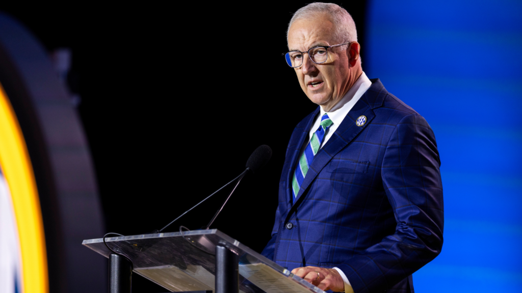 SEC commissioner Greg Sankey speaks out against pros returning to college as RJ Luis seeks eligibility at LSU