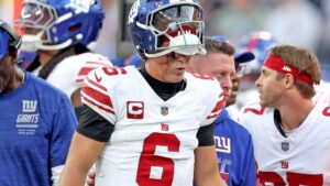Giants' Jaxson Dart to undergo knee surgery for a full meniscus tear that will end his 2026 season