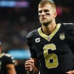 Tyler Shough reacts to fans booing after Saints blowout loss to Falcons: ‘I’d boo, too’